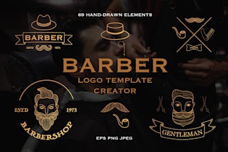 design outstanding and modern barbershop logo and redesign