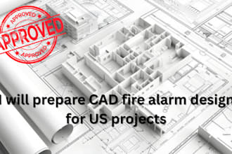 prepare cad fire alarm design for US projects