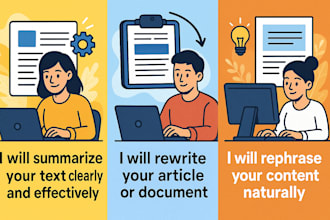 rewrite or shorten your article into simple words