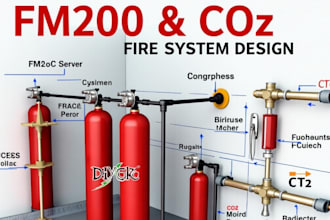 design fm200 and co2 fire systems with cad and nfpa compliance