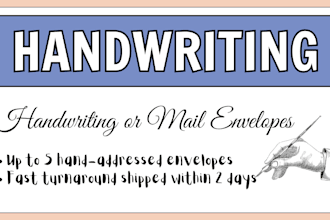 neatly handwrite addresses, stuff, and mail your envelopes