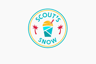 design an outdoor camp, adventure, mountain, or beach logo