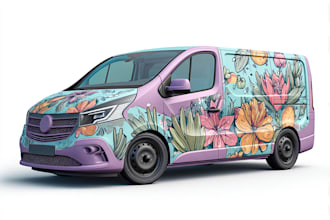 design livery, professional,  and unique racing car wrap