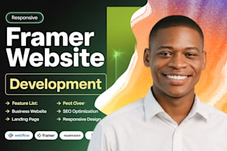 build a professional framer website design or framer landing page