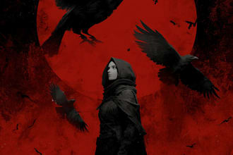 make fantasy or dark creepy horror art illustration