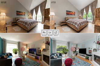 do real estate photo editing hdr, flambient