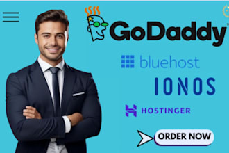 build ionos website looka website godaddy website hostinger bluehost website