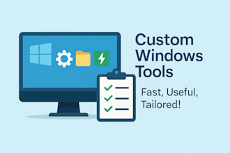 create a custom windows tool