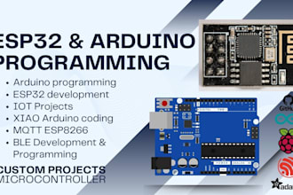 program esp32 or arduino based microcontroller projects