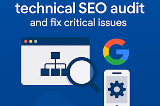 perform a complete technical SEO audit and fix critical issues