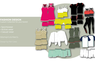 design unique activewear and casual fashion collections for your brand