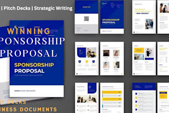 craft a winning sponsorship proposal, pitch deck, business document