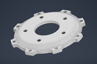 create simple 3d models in autodesk inventor for you