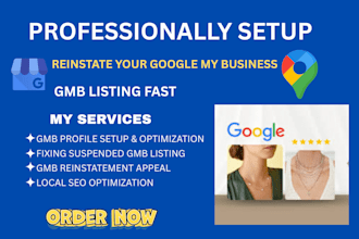 setup gmb profile,reinstate suspended google business listing fix gmb suspension