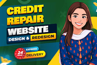 design credit repair website with automation setup