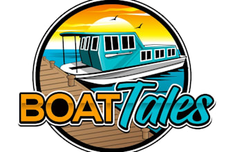 design luxury boat logo for your business