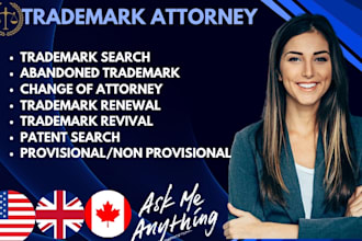 be your licensed patent, USA, UK trademark registration attorney, patent filing
