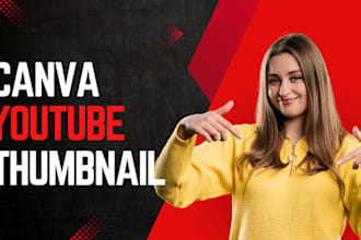 design viral youtube thumbnails in canva