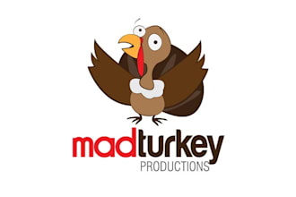 design mascot cartoon mad turkey productions logo