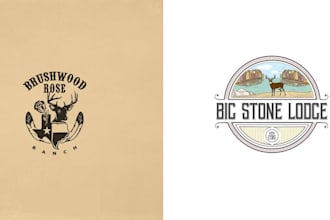 design adventure, outdoor,  hunting, fishing logo