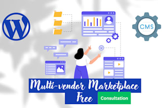 create a wordpress multi vendor ecommerce platform with user and admin panels