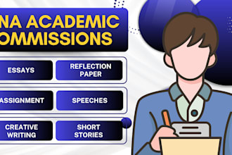 write essay, reflection paper, assignment, speech, and short story
