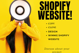 copy clone duplicate or design redesign shopify store