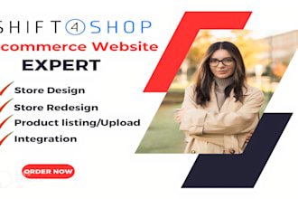 build 3dcart website design shift4shop website development for ecommerce store
