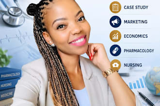 do assigned medicine, case study, marketing, economics, pharmacology, nursing