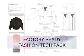 create professional and factory ready fashion tech packs