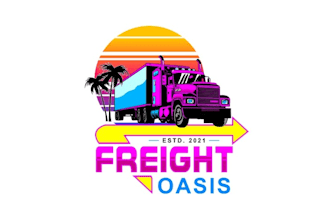 design colorful freight oasis themed logo