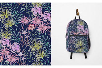 create trendy modern seamless patterns for etsy