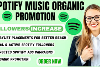 do organic spotify music promotion, spotify listeners, increase followers ads