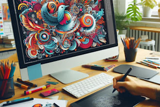 create vector resizable illustrations for your website
