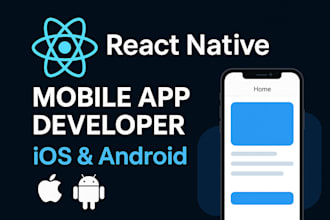 develop a crossplatform mobile app using react native