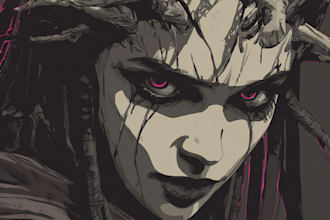design an awesome fantasy horror character