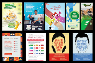 design poster, brochure, banner, flyer, visiting card, logo