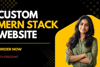 develop custom mern stack website as mern stack developer