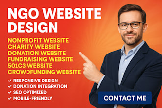 design a nonprofit, charity, ngo, donation, or 501c3 website on wordpress