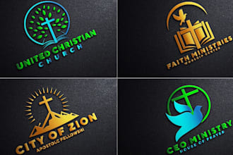 do modern christian ministry religious church logo or any graphic design for you