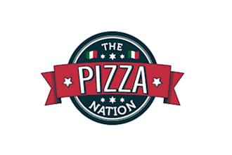 design unique delicious food tuck pizza logo