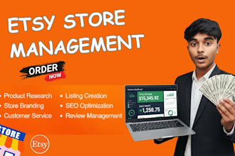 be your etsy VA and do complete etsy SEO to boost sales