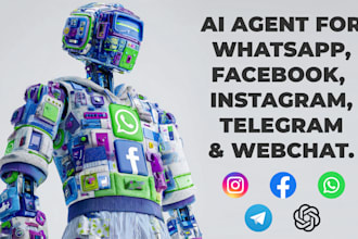 create ai agent for whatsapp, fb and ig