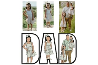 digitize custom portrait embroidery designs and outlines
