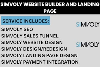 design responsive simvoly landing page simvoly website and sales funnel