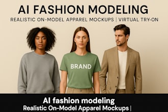 design  ai fashion mockups of your clothing on models