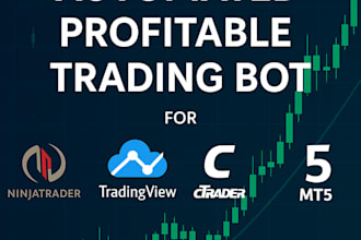 develop automated trading bot on ninjatrader, quantower, ctrader, mt4, mt5, nt8