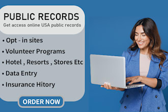 create public records account USA for you