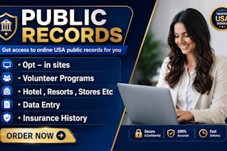 create public records account USA for you
