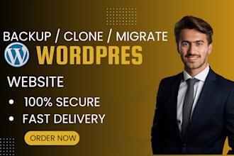migrate, transfer, clone, or backup your wordpress website securely